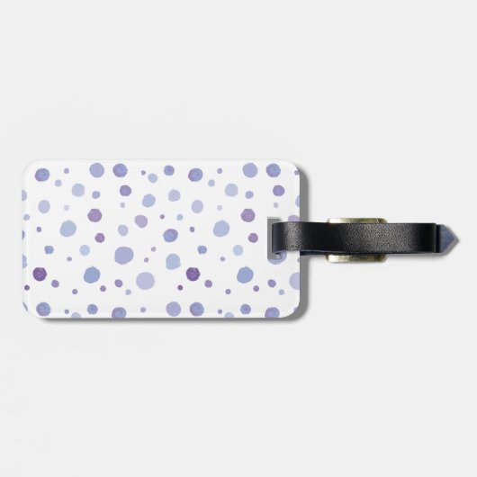 Handbeschilderde stippen bagagelabel (Achterkant horizontaal)