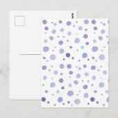 Handbeschilderde stippen briefkaart (Voorkant / Achterkant)