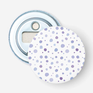 Handbeschilderde stippen button flesopener