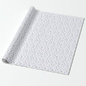 Handbeschilderde stippen cadeaupapier (Uitgerold)