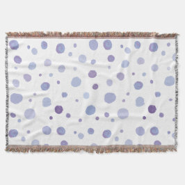 Handbeschilderde stippen deken