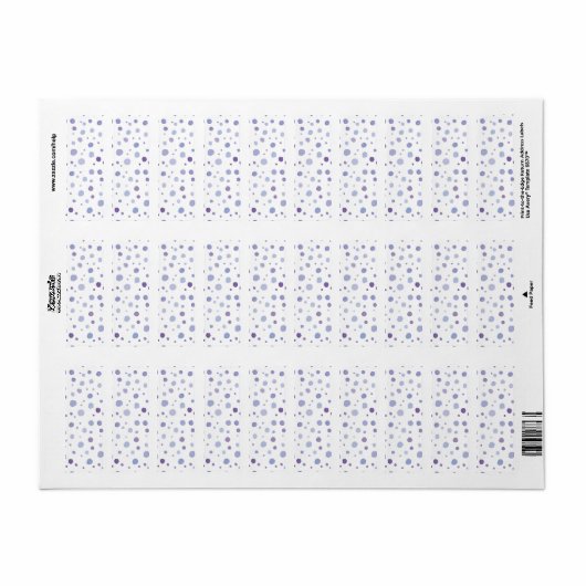 Handbeschilderde stippen etiket (Full Sheet)