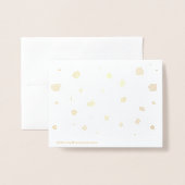 Handbeschilderde stippen folie kaarten (Met envelop)