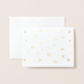 Handbeschilderde stippen folie kaarten (Voorkant met envelop)