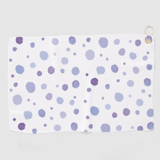 Handbeschilderde stippen golfhanddoek (Horizontaal)