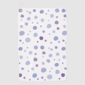 Handbeschilderde stippen golfhanddoek (Voorkant)