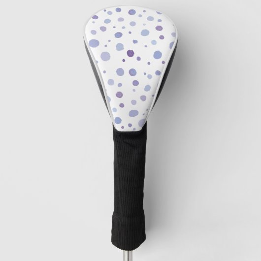 Handbeschilderde stippen golfheadcover (Voorkant)