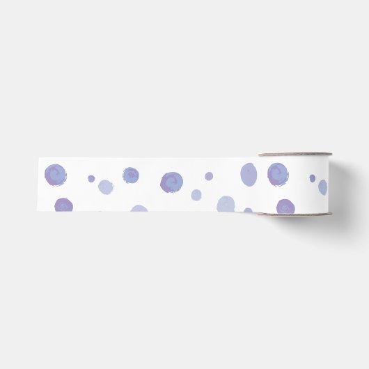 Handbeschilderde stippen grosgrain lint (Voorkant)