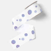 Handbeschilderde stippen grosgrain lint (Achterkant)