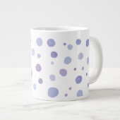 Handbeschilderde stippen grote koffiekop (Voorkant rechts)