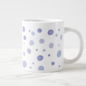 Handbeschilderde stippen grote koffiekop (Rechts)