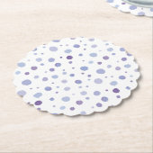Handbeschilderde stippen kartonnen onderzetters (Gekanteld)