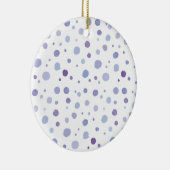 Handbeschilderde stippen keramisch ornament (Rechts)
