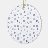 Handbeschilderde stippen keramisch ornament (Links)