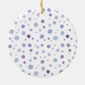 Handbeschilderde stippen keramisch ornament (Achterkant)