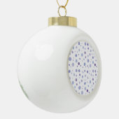 Handbeschilderde stippen keramische bal ornament (Links)