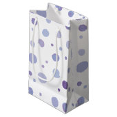 Handbeschilderde stippen klein cadeauzakje (Voorkant Gekanteld)