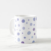Handbeschilderde stippen koffiemok (Voorkant links)