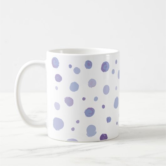 Handbeschilderde stippen koffiemok (Links)