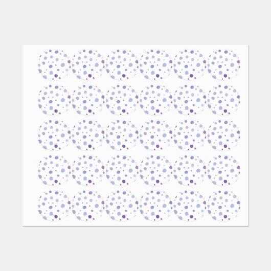Handbeschilderde stippen labels (Vel)