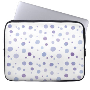Handbeschilderde stippen laptop sleeve