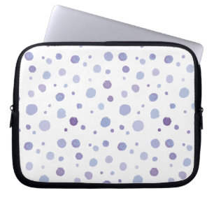 Handbeschilderde stippen laptop sleeve
