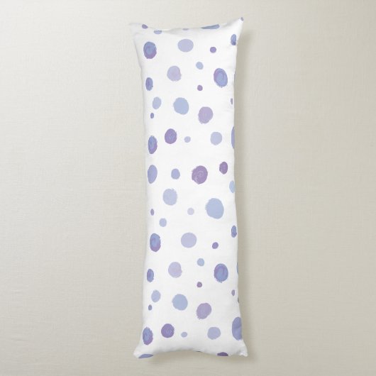 Handbeschilderde stippen lichaamskussen (Achterkant (Verticaal))