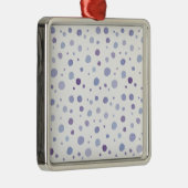 Handbeschilderde stippen metalen ornament (Rechts)