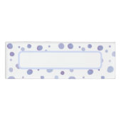 Handbeschilderde stippen naambadge (Voorkant)