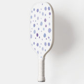 Handbeschilderde stippen pickleball paddle (Links)