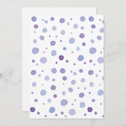 Handbeschilderde stippen programmakaart (Voorkant / Achterkant)