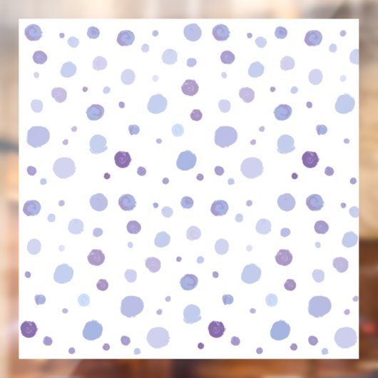 Handbeschilderde stippen raamsticker (Vel 2)