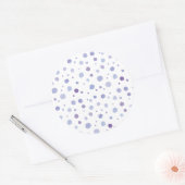 Handbeschilderde stippen ronde sticker (Envelop)