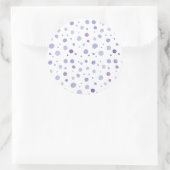 Handbeschilderde stippen ronde sticker (Tas)