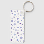 Handbeschilderde stippen sleutelhanger (Achterkant)