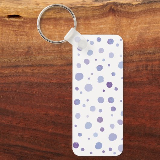 Handbeschilderde stippen sleutelhanger (Voorkant)