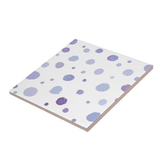 Handbeschilderde stippen tegeltje (Zijkant)