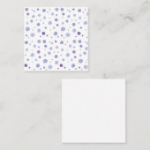 Handbeschilderde stippen vierkante visitekaartje (Voorkant / Achterkant)