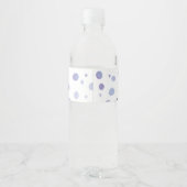 Handbeschilderde stippen waterfles etiket (Achterkant)