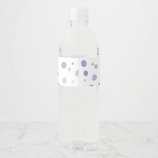 Handbeschilderde stippen waterfles etiket (Achterkant)