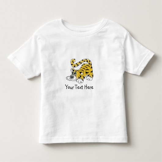 Handbeschilderde tijger voor kinderen - AANGEPAST Kinder Shirts (Voorkant)