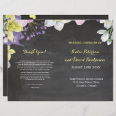 Handbeschilderde waterkleur narcissus daffodil bru (Voorkant / Achterkant)