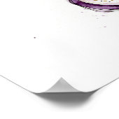 Handbeschilderde waterverf Eggplant, Keukenwandkun Poster (Hoek)