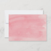 Handbeschilderde waterverf florale bruiloft RSVP-k RSVP Kaartje (Achterkant)