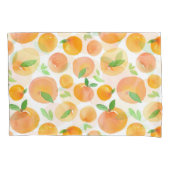 Handbeschilderde waterverf perziken: naadloos. kussensloop (Voorkant)