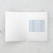 Handbeschilderde Waterverf Teddy Bear Verjaardag K Kaart (Binnen)