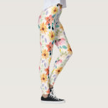 Handbeschilderde Waterverf Tuinbloemen kleurig Leggings<br><div class="desc">Stap uit in stijl met deze superleuke leggings met een patroon van bloemen van waterverf. Ideaal voor een nacht uit,  voor een baan op de sportschool of in de tuin.</div>