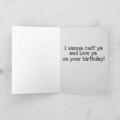 HANDBOEI KINKY vrouw echtgenoot VERJAARDAGSKAARTEN Kaart (Binnen)