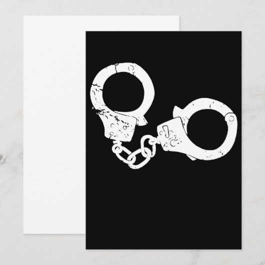 Handboeien Politiewetshandhavingsbescherming Serve (Voorkant / Achterkant)