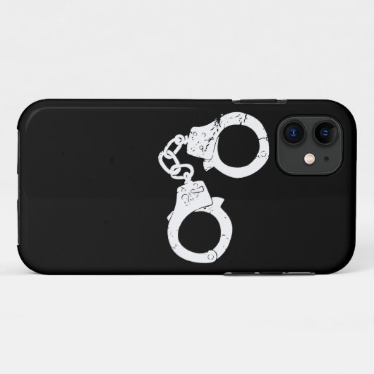 Handboeien Politiewetshandhavingsbescherming Serve Case-Mate iPhone Case (Achterkant (horizontaal))